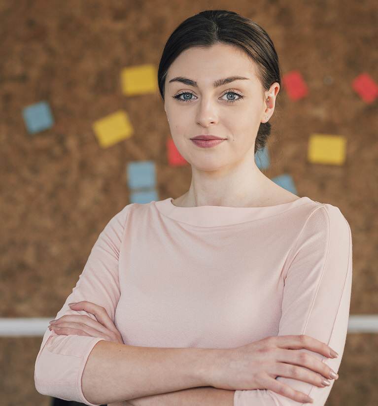 Intern. International student. Portrait Of An Office Worker