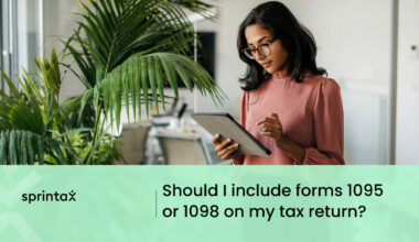 reporting forms 1095 and 1098 on NRA tax-return