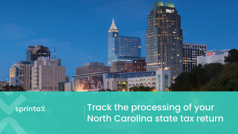 Track North Carolina state tax return