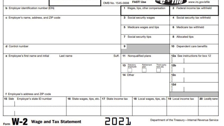 w2 form for employees to fill out