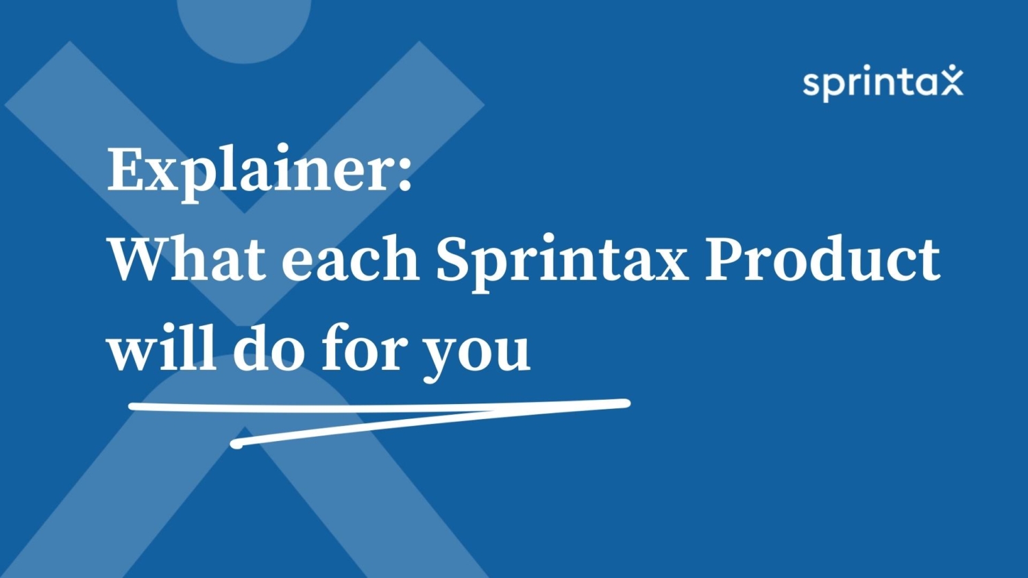 What do Sprintax products do