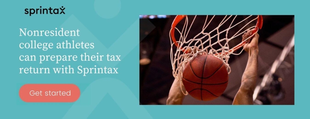 Nonresident college athletes file with Sprintax