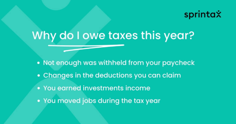 Why Would I Owe On My Taxes