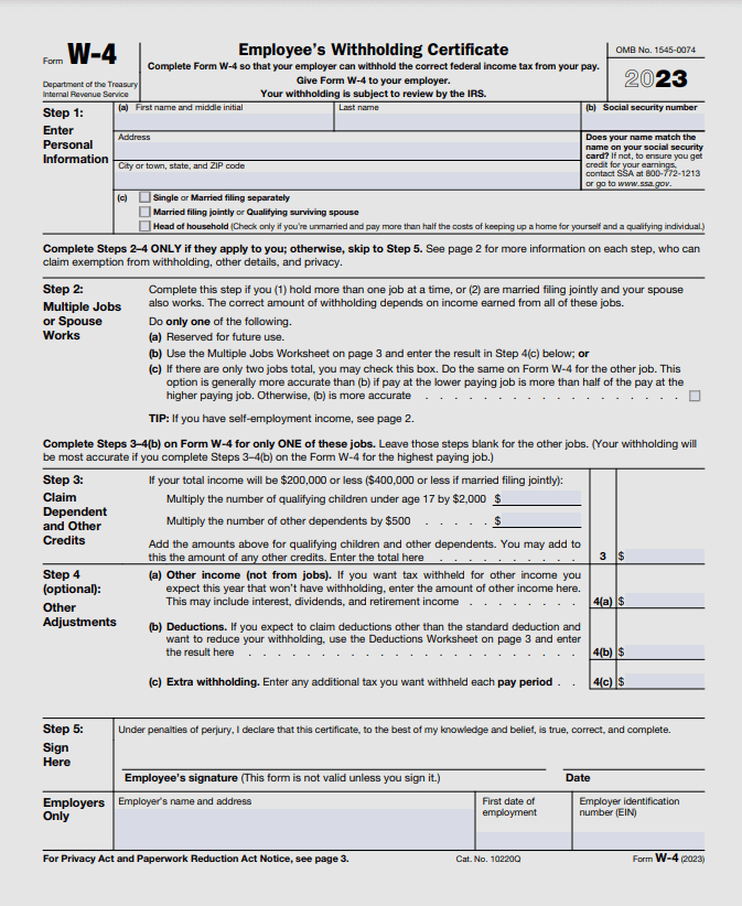 How To Fill Out W 4 Form Correctly 2023 Form W4 Explained 0394