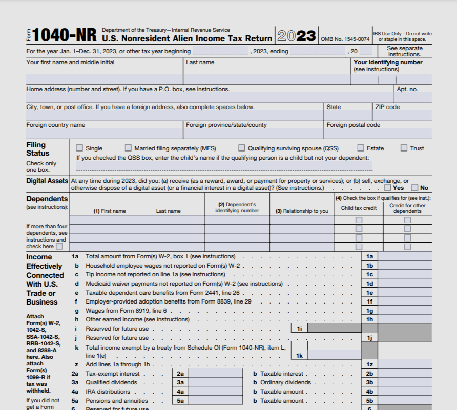 1040-NR 2023