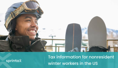 Winter work and travel program Tax information