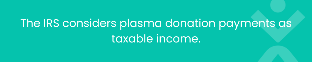 IRS rules on plasma donation 2023