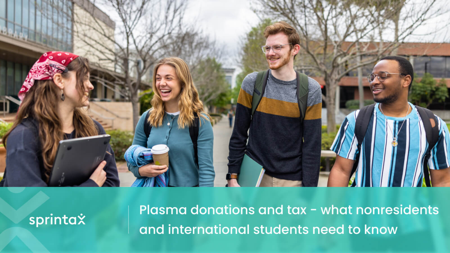 Plasma donations tax international students