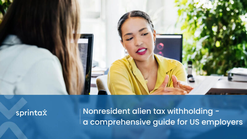 Nonresident alien tax withholding guide