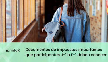 Visado J1 y F1-documentos impuestos EEUU