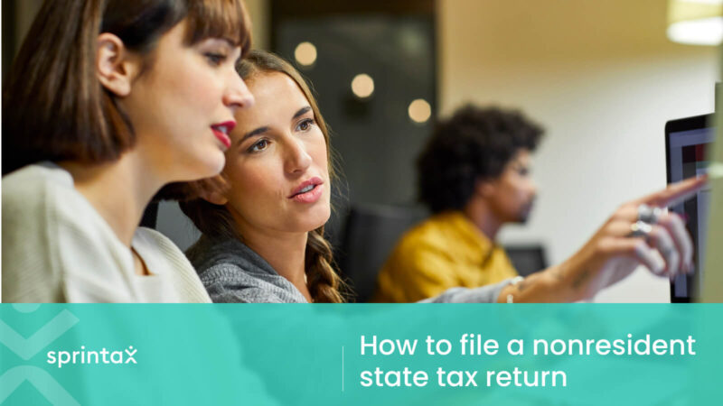 how to file a nonresident state tax return