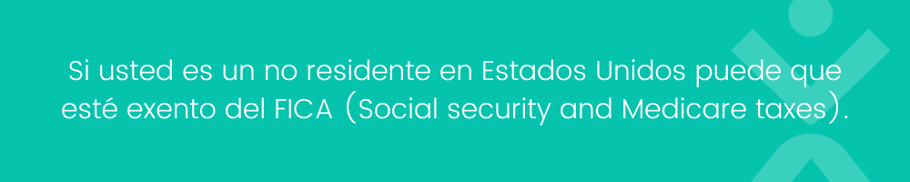 que significa FICA en un cheque -Impuestos no-residente