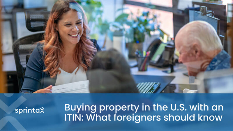 Buying U.S. property with an ITIN, used for managing foreign rental income tax.