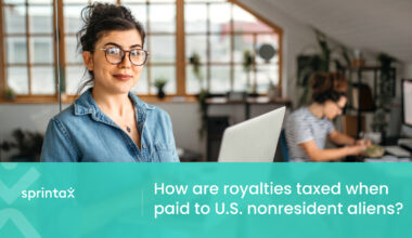 How are U.S. royalties taxed when paid to nonresident aliens