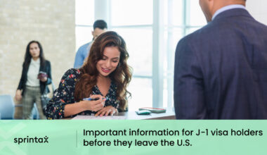 J-1 visa holders leaving U.S.