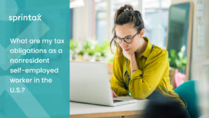 Nonresident self-employed and freelancer tax obligations