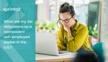 Nonresident self-employed and freelancer tax obligations
