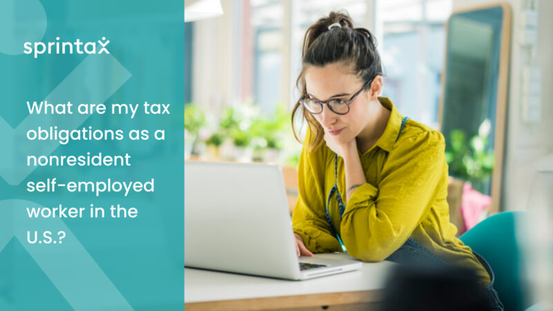 Nonresident self-employed and freelancer tax obligations