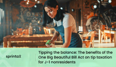 OBBBA Tax Relief on Tips for J-1 Workers