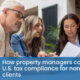 Property tax specialist helping non-resident property owners review tax documents and filing requirements.
