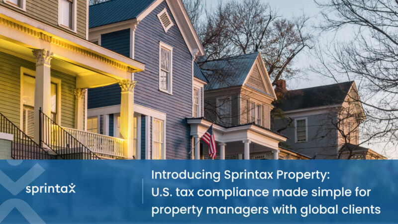 US tax compliance for property managers with global clients