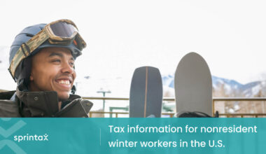 Winter work and travel program Tax information