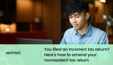 how to amend your nonresident tax return with Sprintax