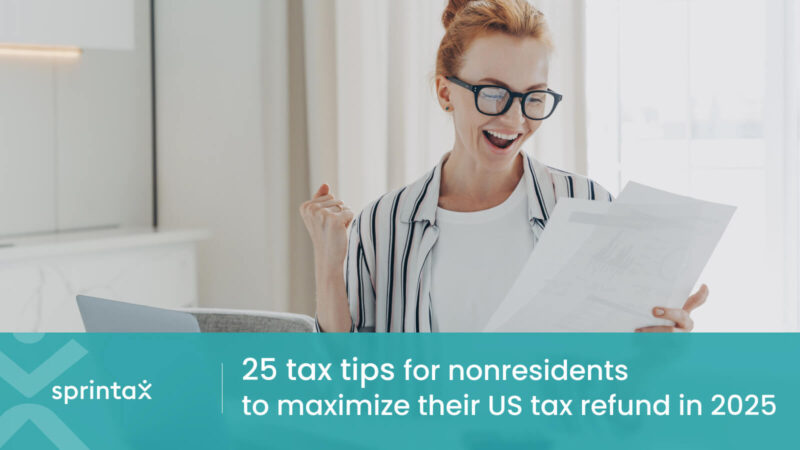 how to maximize tax refund as a nonresident alien