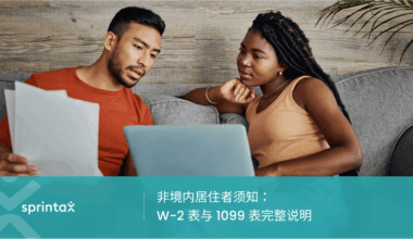 非境内居住者须知：W-2 表与 1099 表完整说明