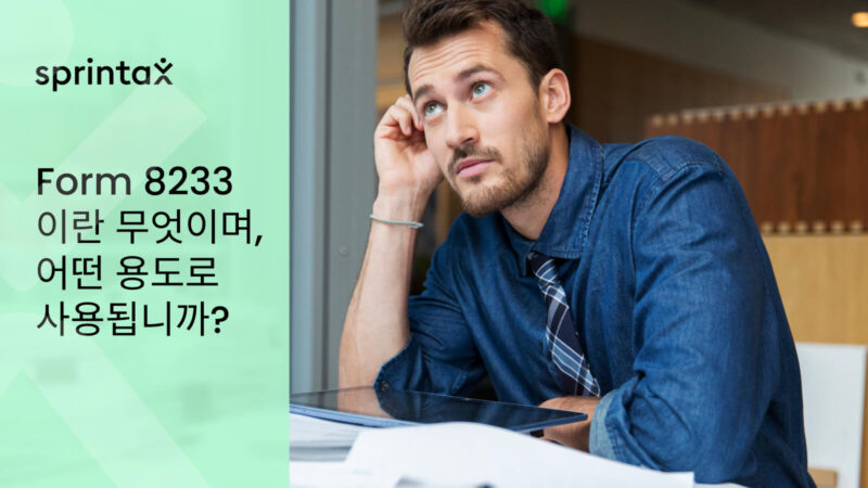 양식 8233 지침